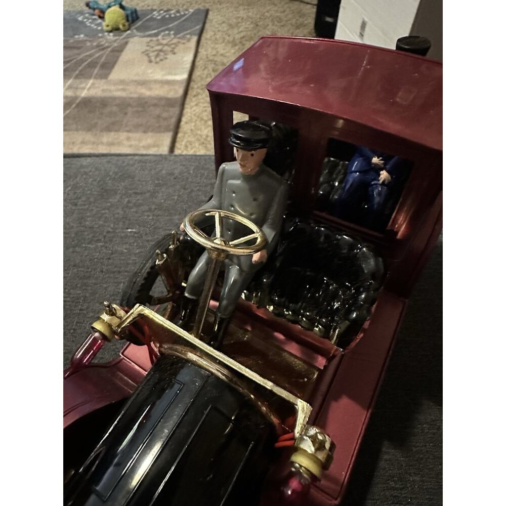 Vintage Mego 1912 Packard Battery Operated Toy Car Figures Box Hong Kong